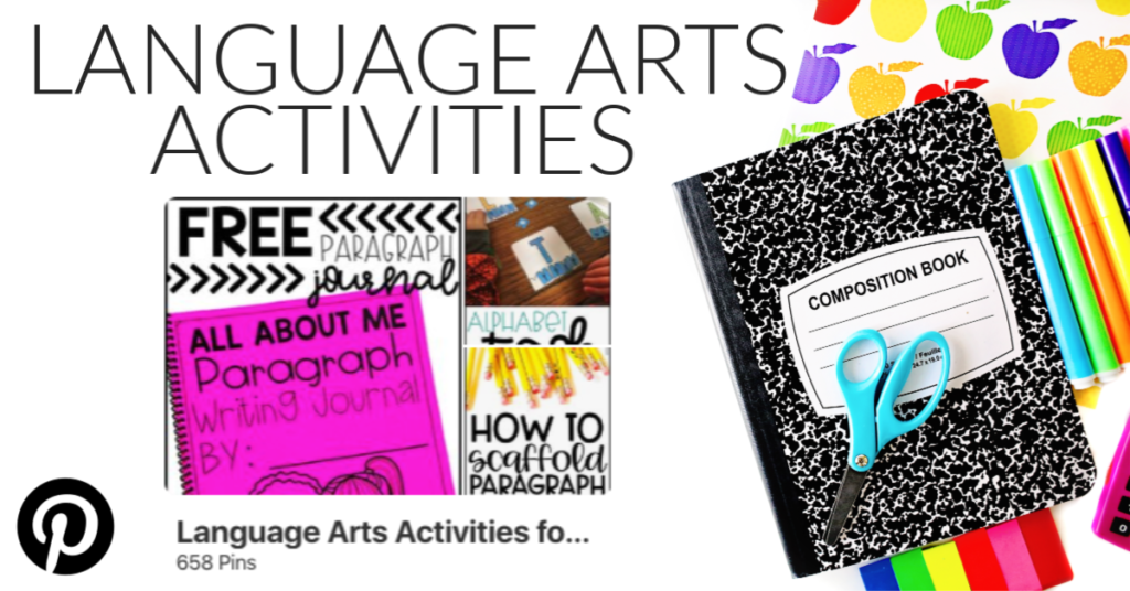 Language Arts Activities for Special Education Board Pinterest
