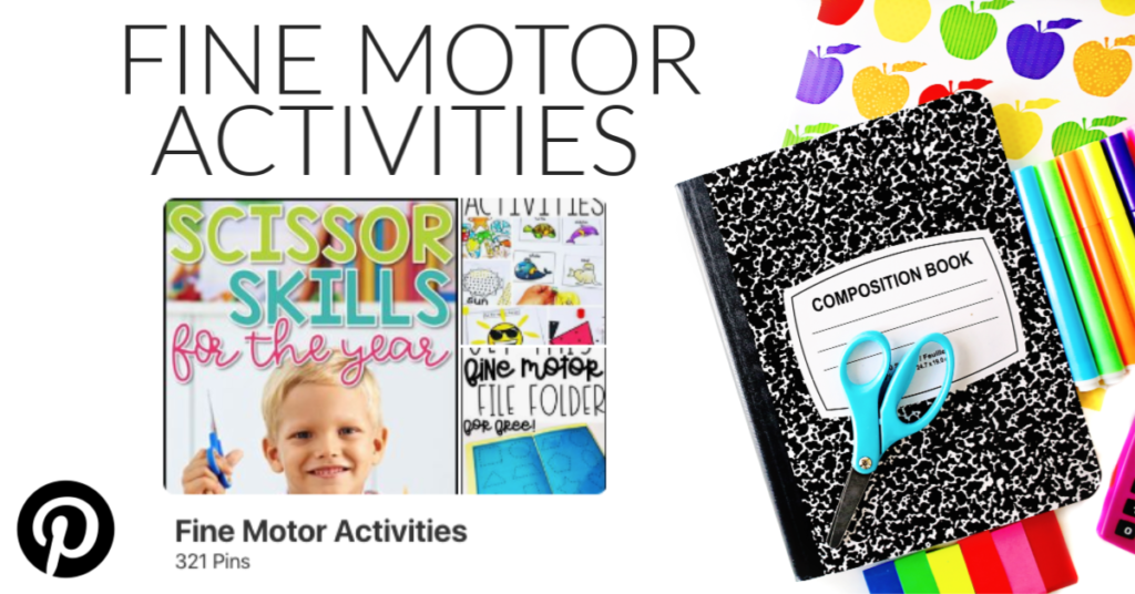 Fine Motor Activities Special Education Board Pinterest
