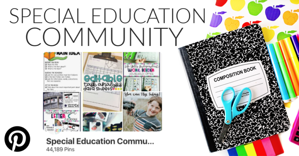 Special Education Community Board Pinterest