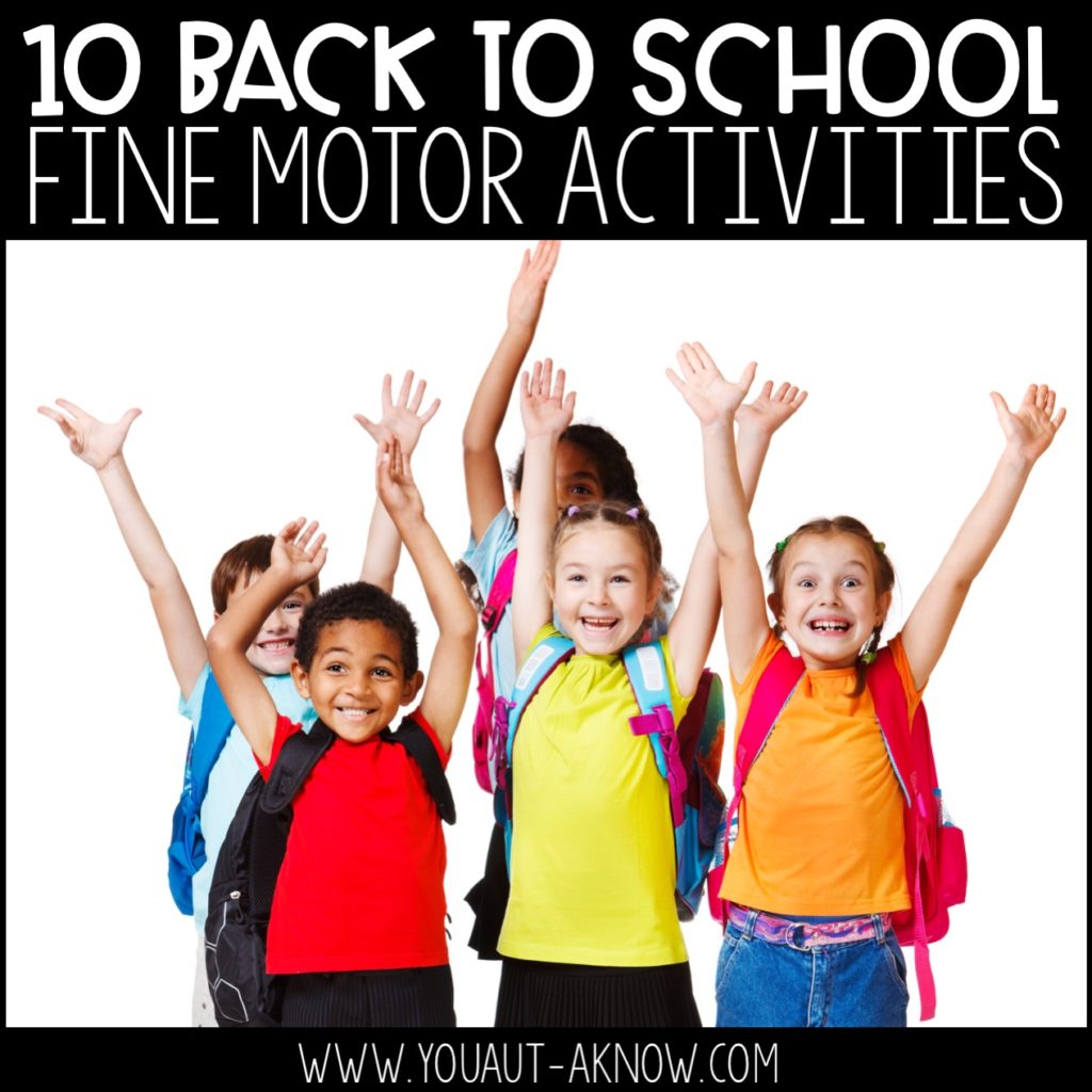 10 Back to School fine motor activities. Kids are ready for back to school.