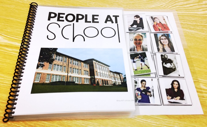 People at school adapted book