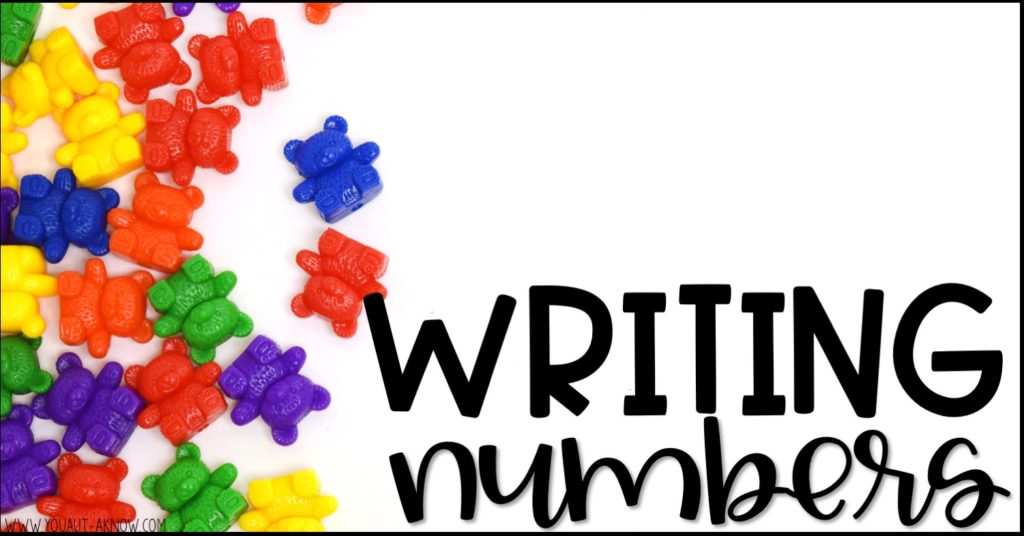 Goals for writing numbers