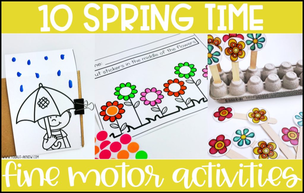 Spring Dot Sticker Fine Motor Activities for Preschool